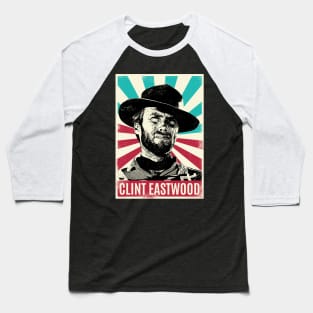Vintage Retro Clint Eastwood Baseball T-Shirt
